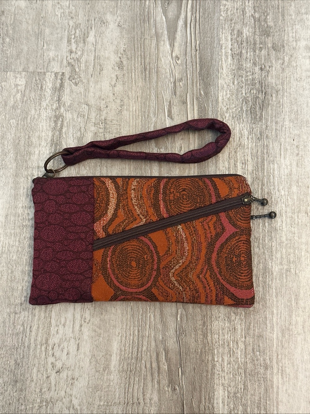 Maruca Handmade Gorpcore Wristlet Pouch Womens Small Travel Granola Girl Artisan